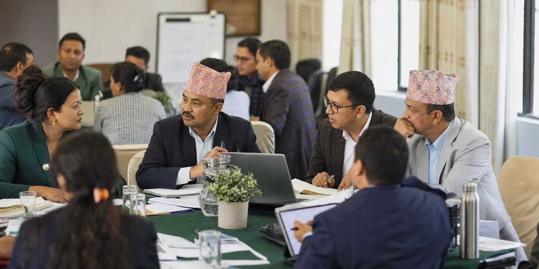 Nepali public-sector participants in an AI literacy and governance workshop